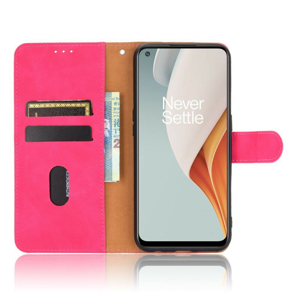 Flipové Pouzdro Na OnePlus Nord N100 Dotek Pokožky