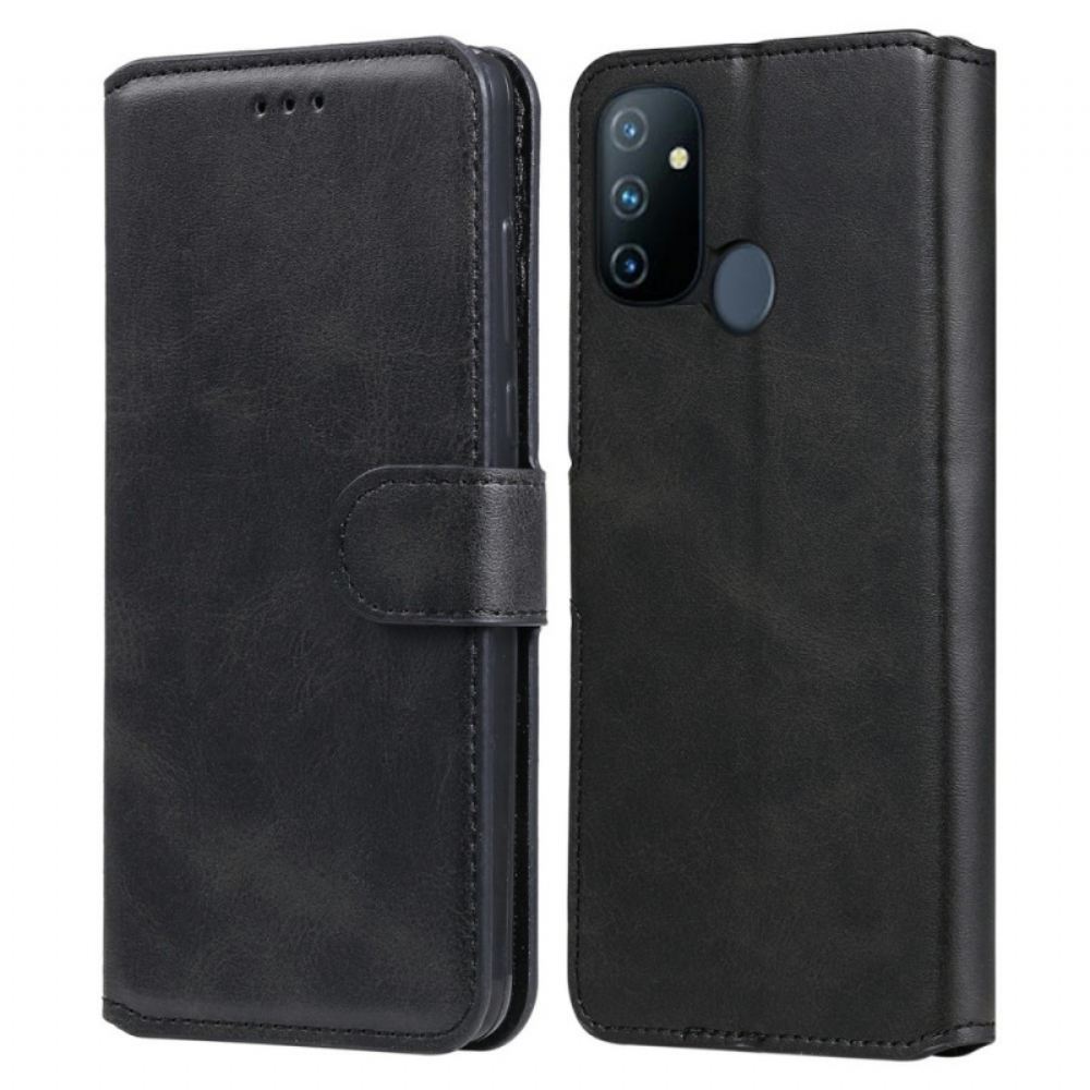 Flipové Pouzdro Na OnePlus Nord N100 Vintage Kožený Styl