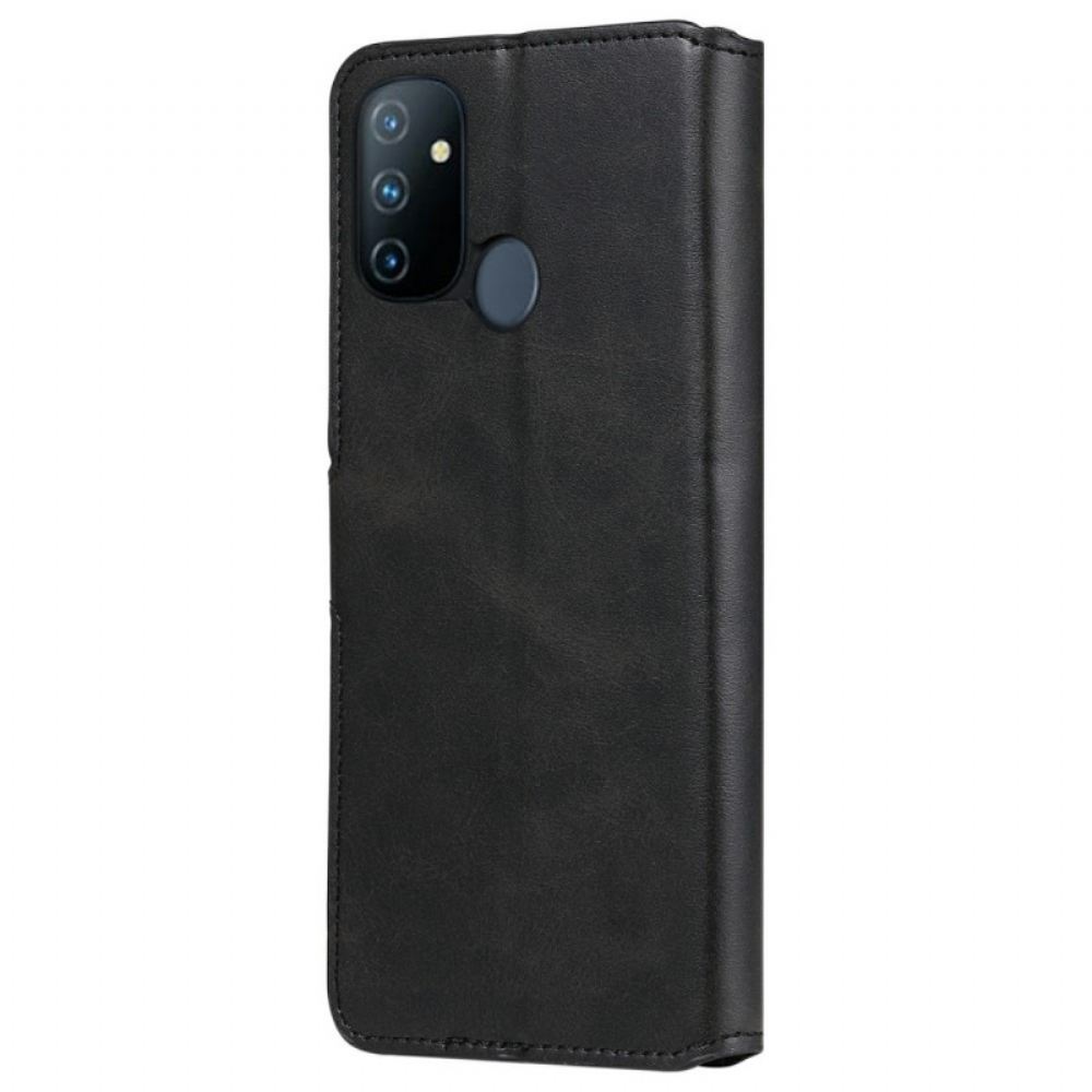 Flipové Pouzdro Na OnePlus Nord N100 Vintage Kožený Styl