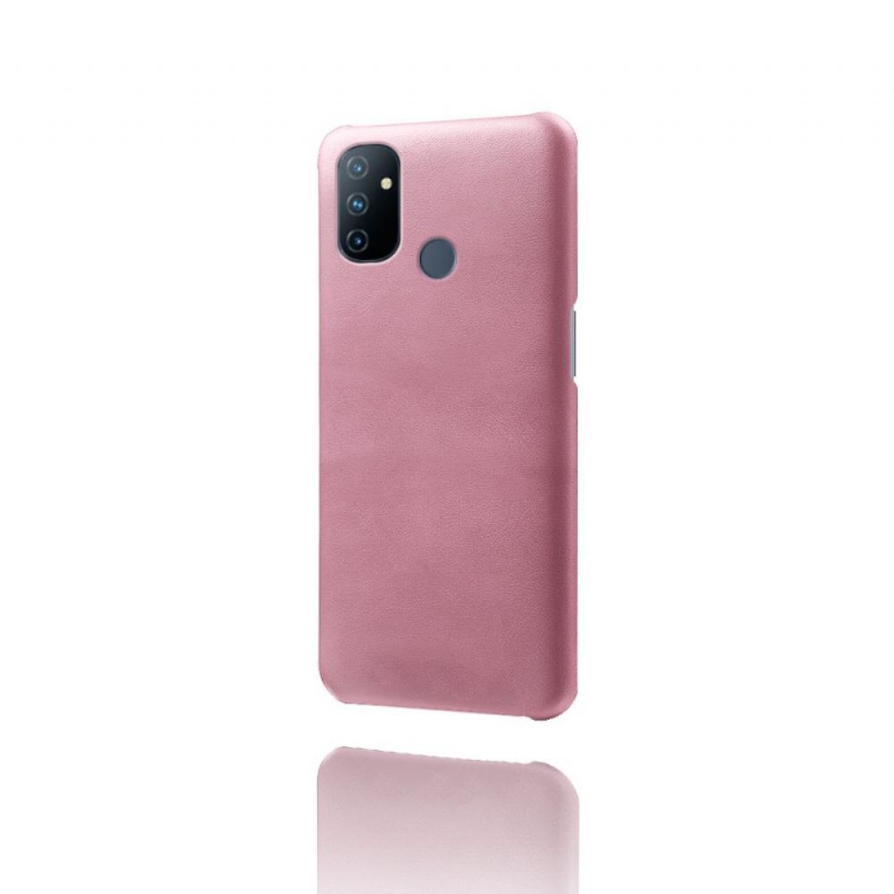 Kryt Na OnePlus Nord N100 Kožený Efekt