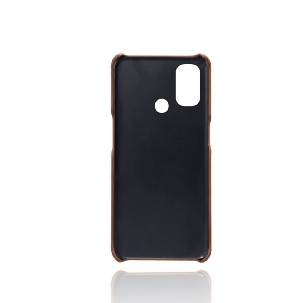 Kryt Na OnePlus Nord N100 Kožený Efekt