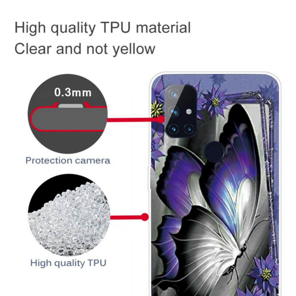 Kryt Na OnePlus Nord N100 Královský Motýl