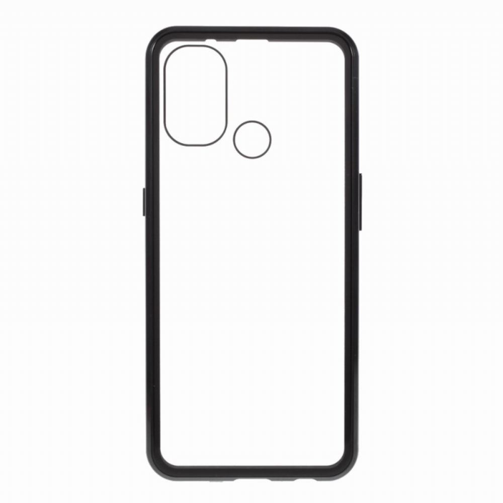 Kryt Na OnePlus Nord N100 Přední A Zadní Tvrzené Sklo A Kov