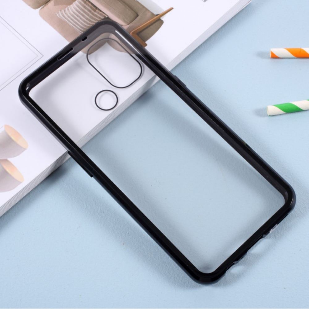 Kryt Na OnePlus Nord N100 Přední A Zadní Tvrzené Sklo A Kov
