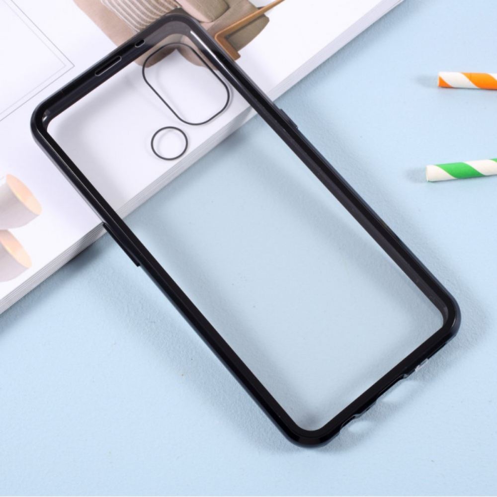 Kryt Na OnePlus Nord N100 Přední A Zadní Tvrzené Sklo A Kov