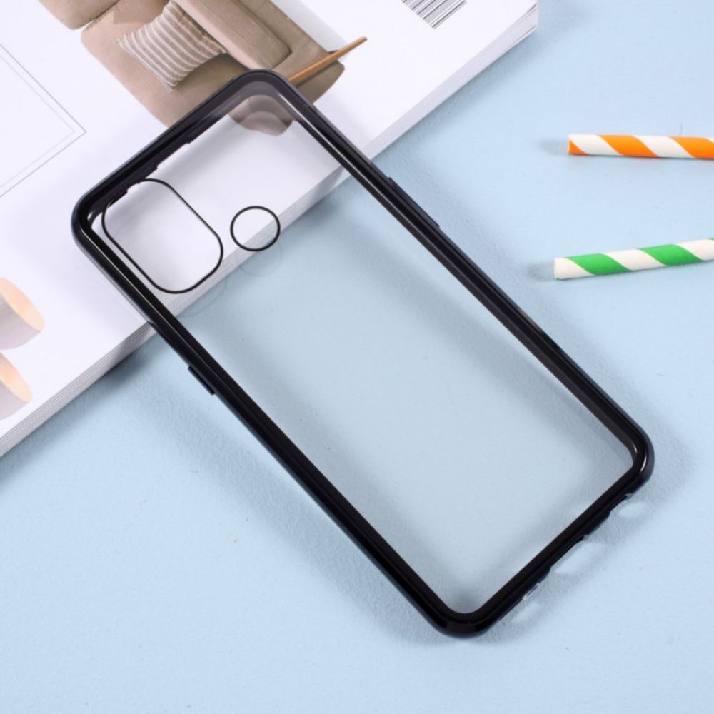 Kryt Na OnePlus Nord N100 Přední A Zadní Tvrzené Sklo A Kov
