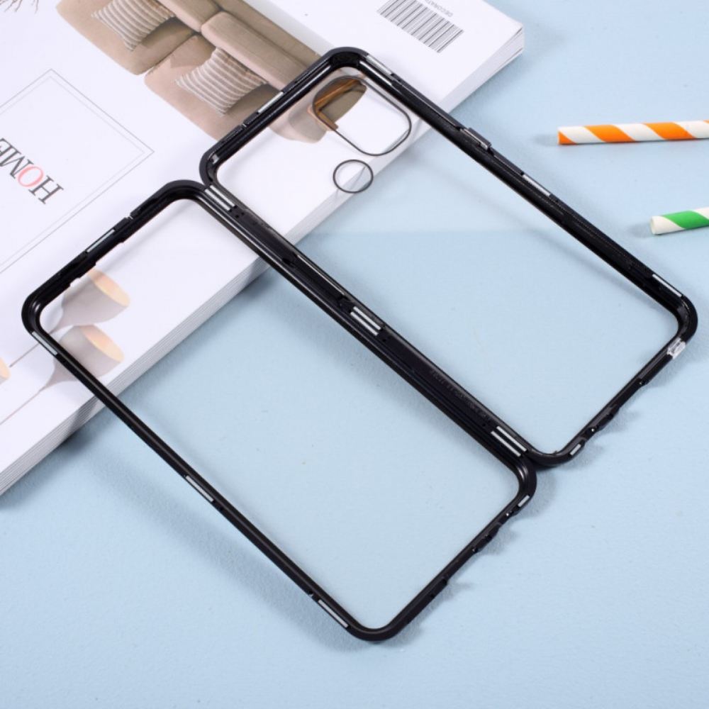 Kryt Na OnePlus Nord N100 Přední A Zadní Tvrzené Sklo A Kov