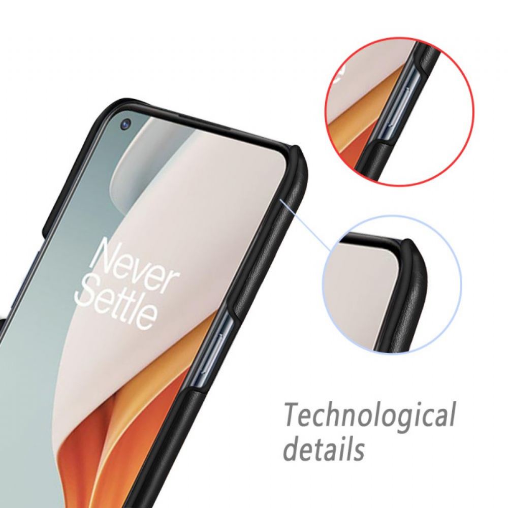 Kryt Na OnePlus Nord N100 Vintage Kožený Efekt