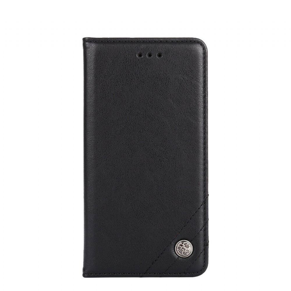 Kryty Na Mobil Na OnePlus Nord N100 Flipové Pouzdro Styl Nýtované Kůže