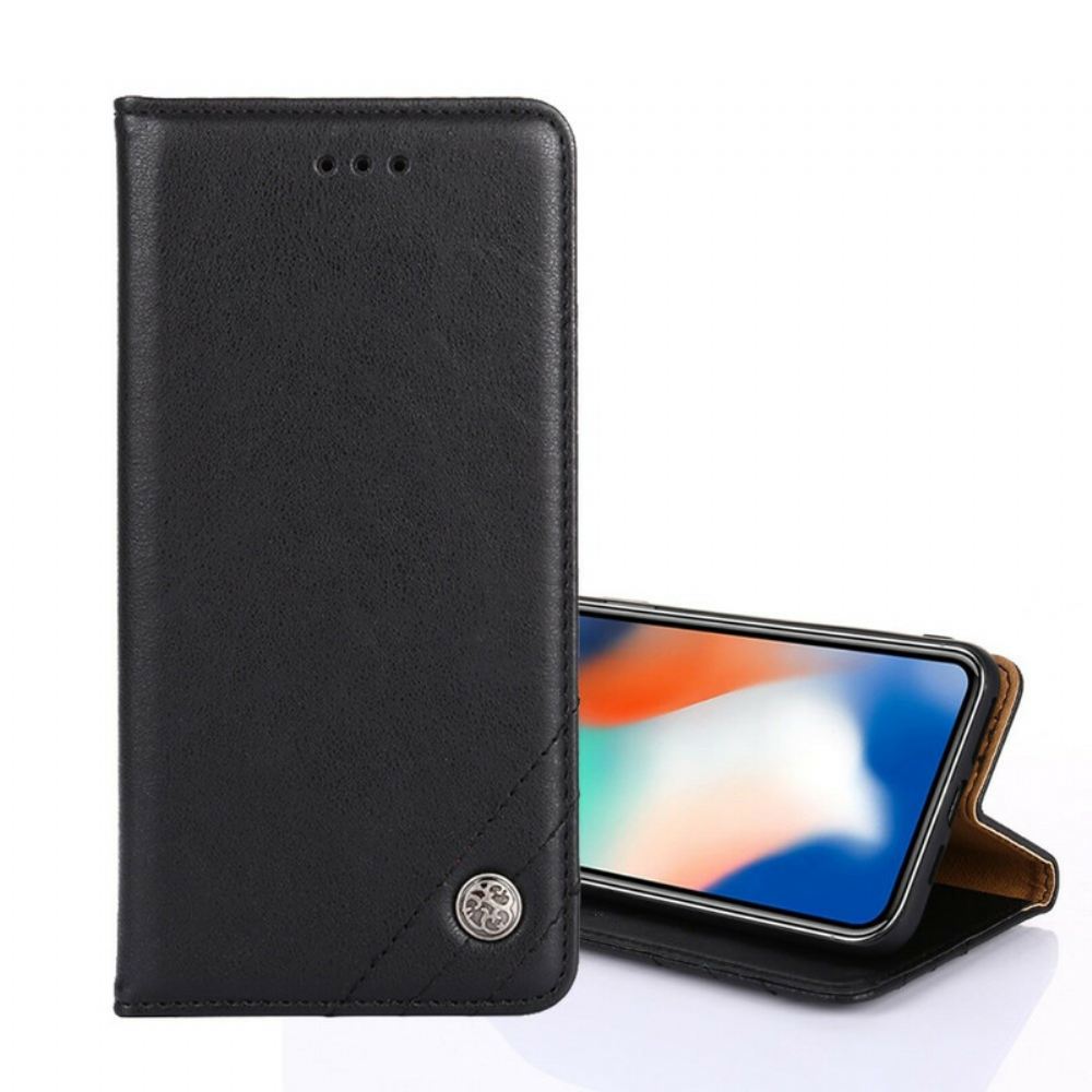 Kryty Na Mobil Na OnePlus Nord N100 Flipové Pouzdro Styl Nýtované Kůže