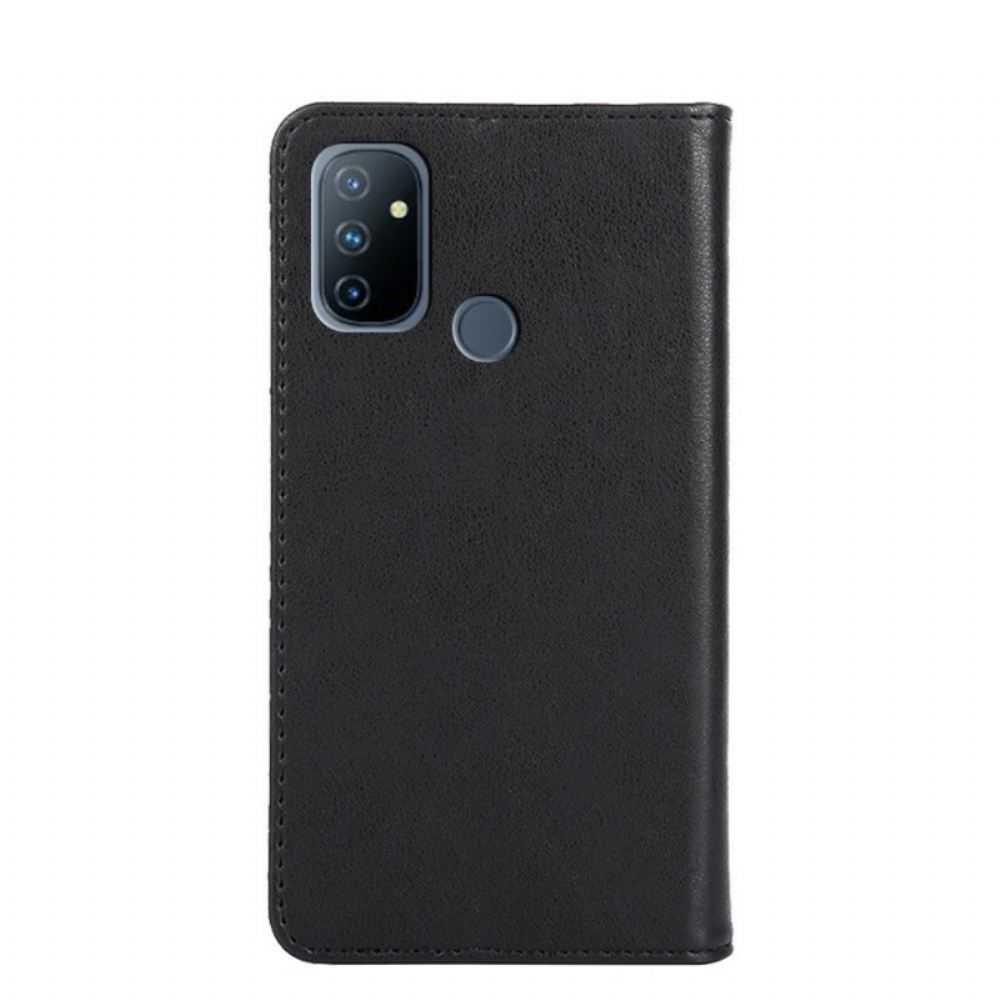Kryty Na Mobil Na OnePlus Nord N100 Flipové Pouzdro Styl Nýtované Kůže