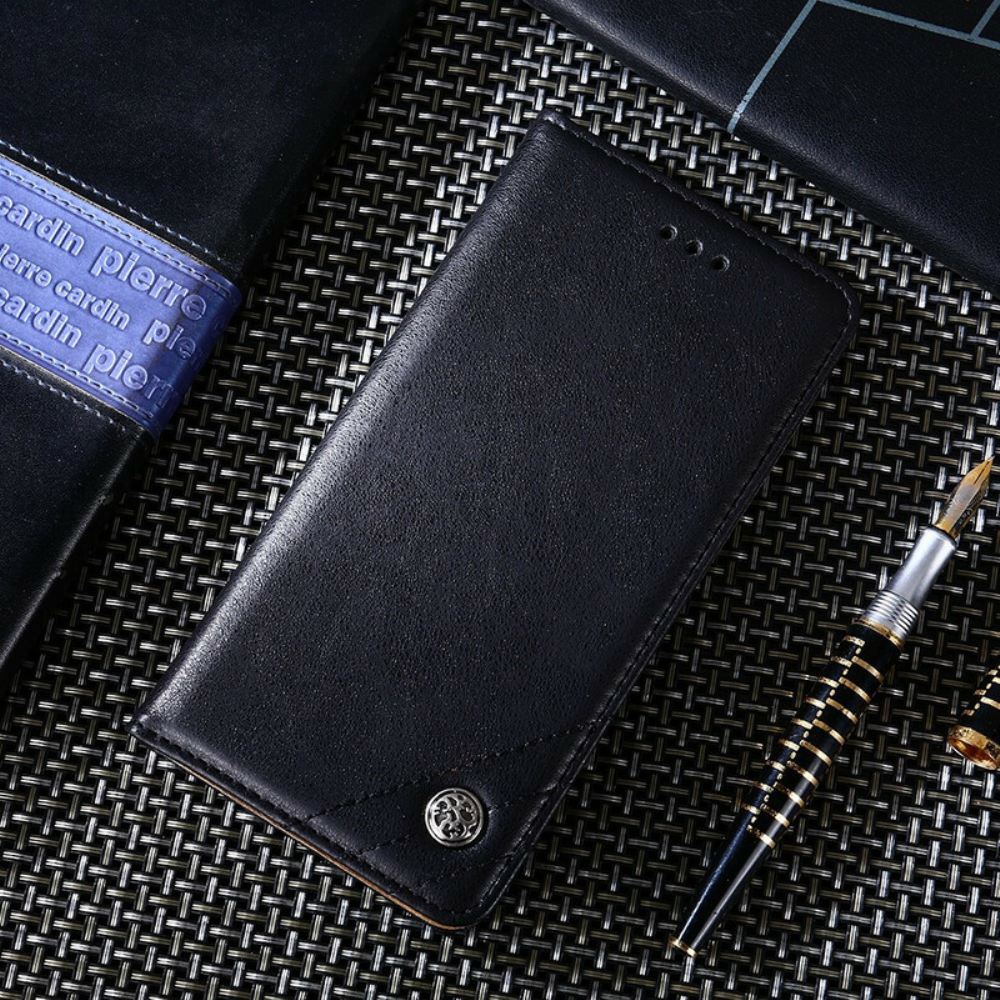 Kryty Na Mobil Na OnePlus Nord N100 Flipové Pouzdro Styl Nýtované Kůže
