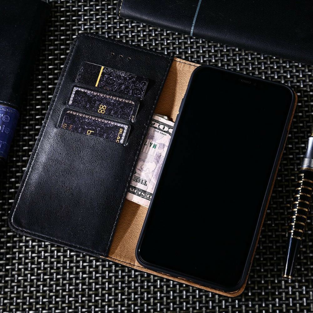 Kryty Na Mobil Na OnePlus Nord N100 Flipové Pouzdro Styl Nýtované Kůže
