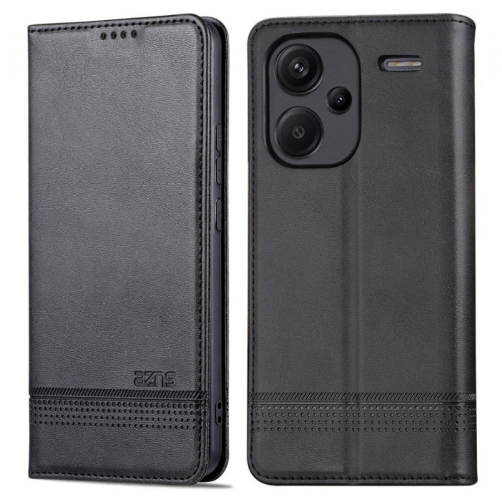 Kožené Pouzdro Folio Na Xiaomi Redmi Note 13 Pro Plus 5g Azns
