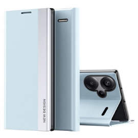 Kožené Pouzdro Folio Na Xiaomi Redmi Note 13 Pro Plus 5g Nový Design