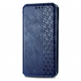 Kožené Pouzdro Folio Na Xiaomi Redmi Note 13 Pro Plus 5g Vintage Diamantový Vzor