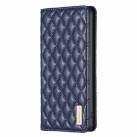 Kožené Pouzdro Folio Xiaomi Redmi Note 13 Pro Plus 5g Prošívaná Binfen Barva