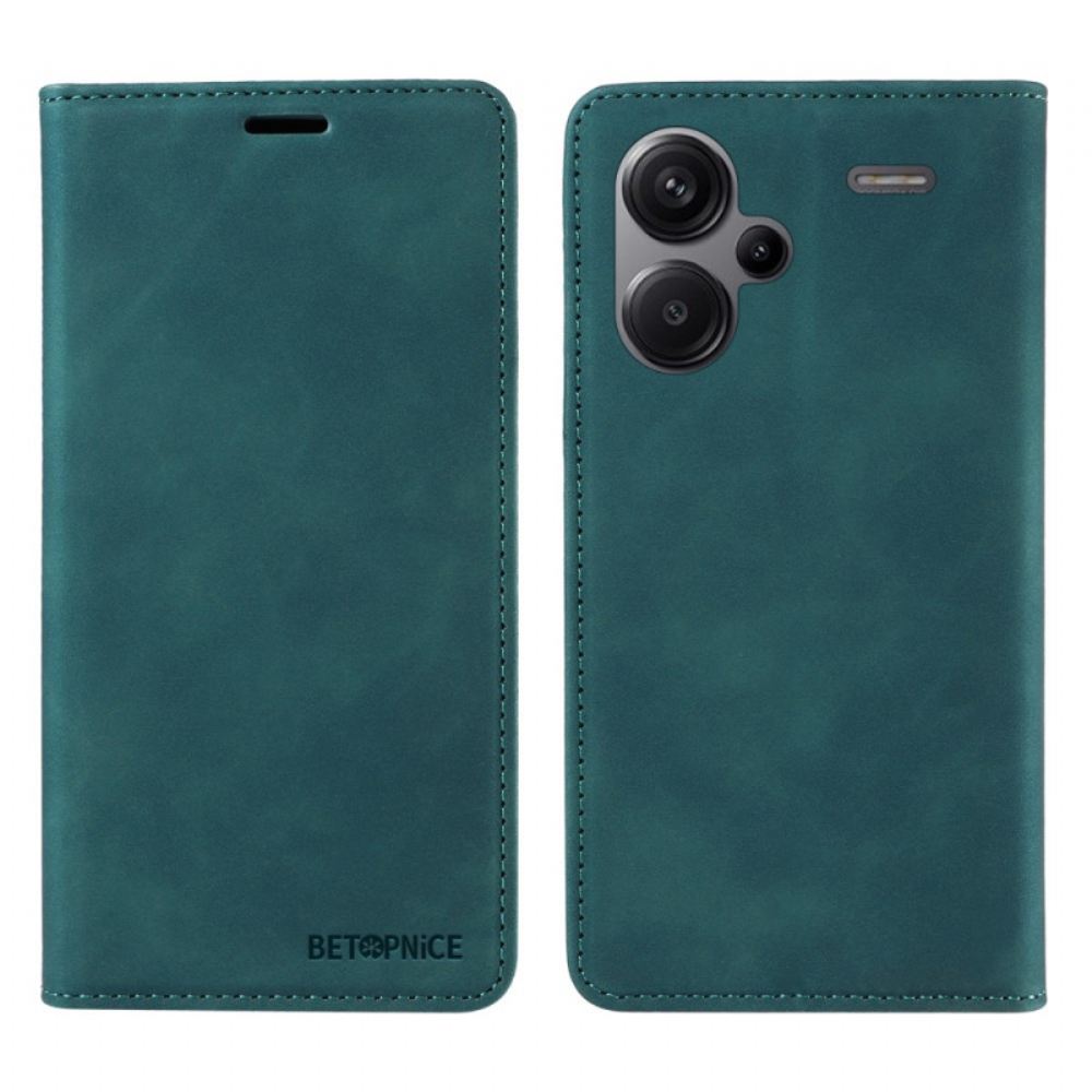 Kožené Pouzdro Folio Xiaomi Redmi Note 13 Pro Plus 5g S Blokováním Betopnice Rfid