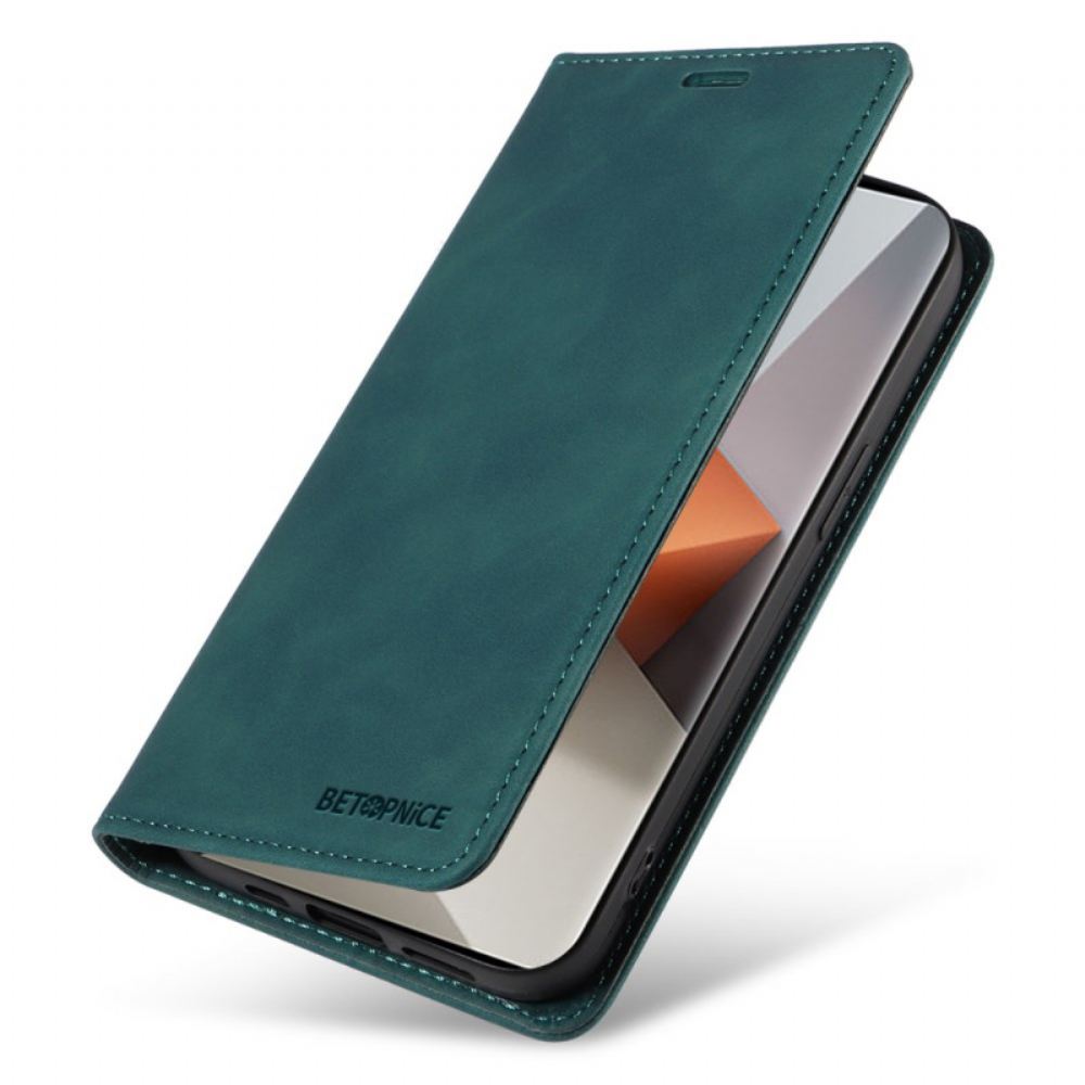 Kožené Pouzdro Folio Xiaomi Redmi Note 13 Pro Plus 5g S Blokováním Betopnice Rfid
