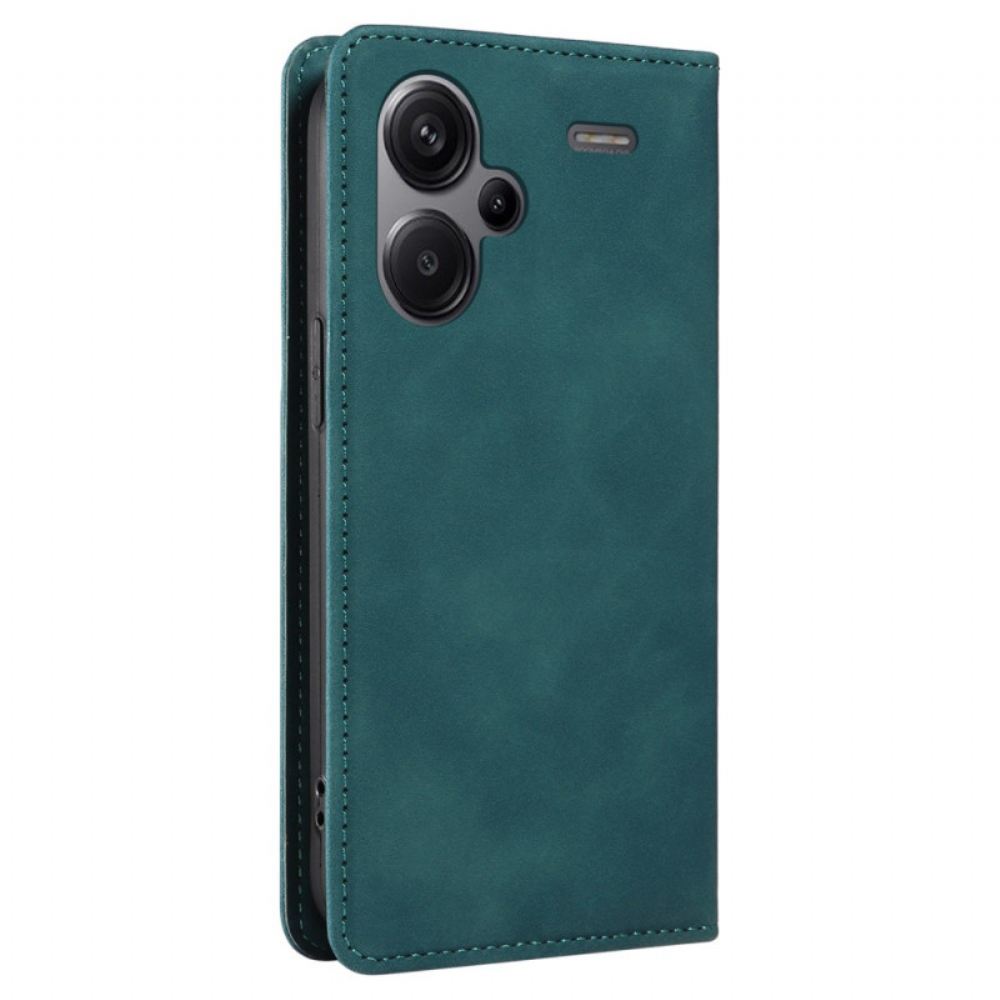 Kožené Pouzdro Folio Xiaomi Redmi Note 13 Pro Plus 5g S Blokováním Betopnice Rfid