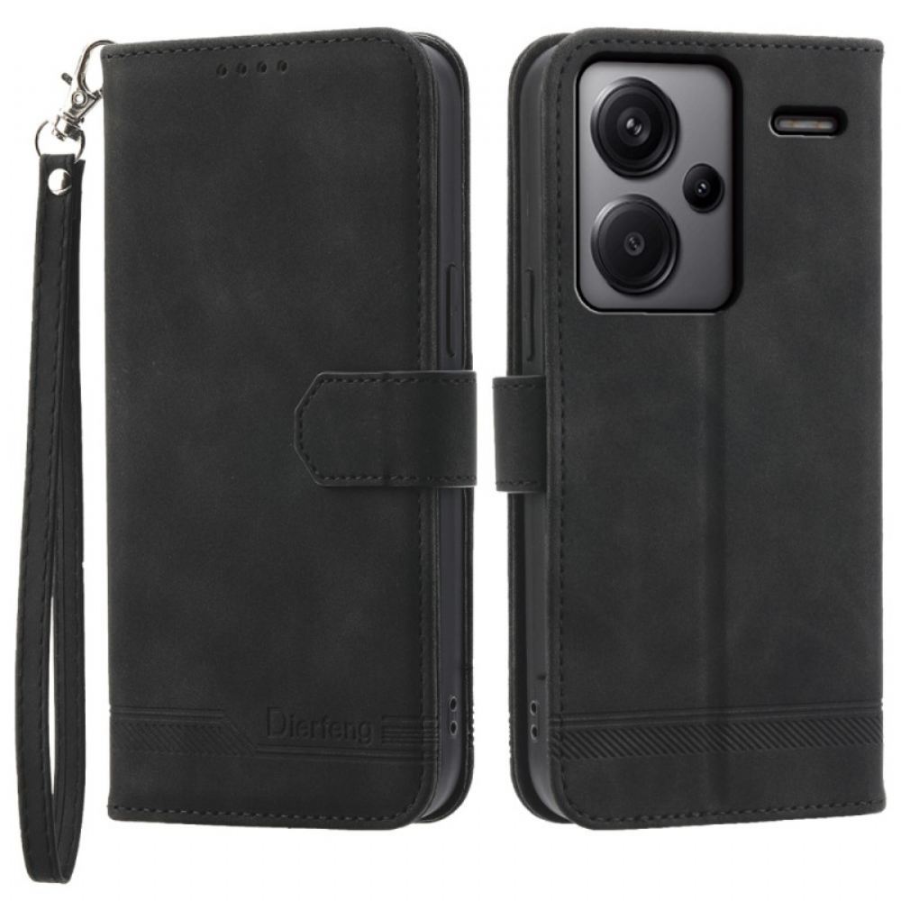 Kožený Kryt Na Xiaomi Redmi Note 13 Pro Plus 5g Dierfeng