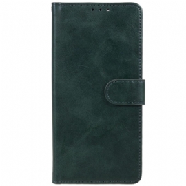 Kožený Kryt Xiaomi Redmi Note 13 Pro Plus 5g Efekt Hladké Kůže S Páskem