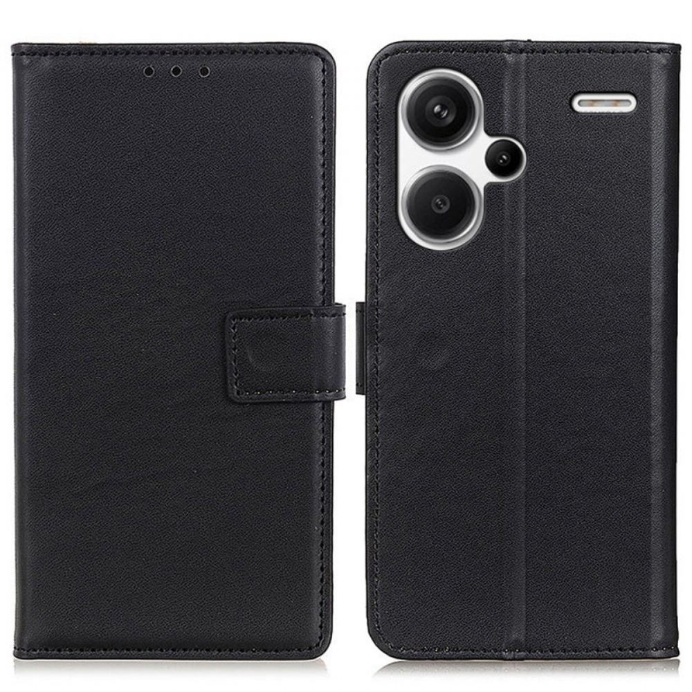 Kožený Kryt Xiaomi Redmi Note 13 Pro Plus 5g Jednoduchá Umělá Kůže