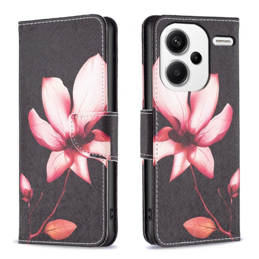 Kožený Kryt Xiaomi Redmi Note 13 Pro Plus 5g Lotus
