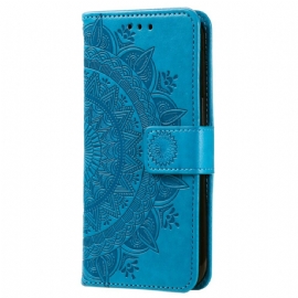 Kožený Kryt Xiaomi Redmi Note 13 Pro Plus 5g Mandala Sun S Popruhem