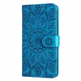 Kožený Kryt Xiaomi Redmi Note 13 Pro Plus 5g Slunečnice S Popruhem