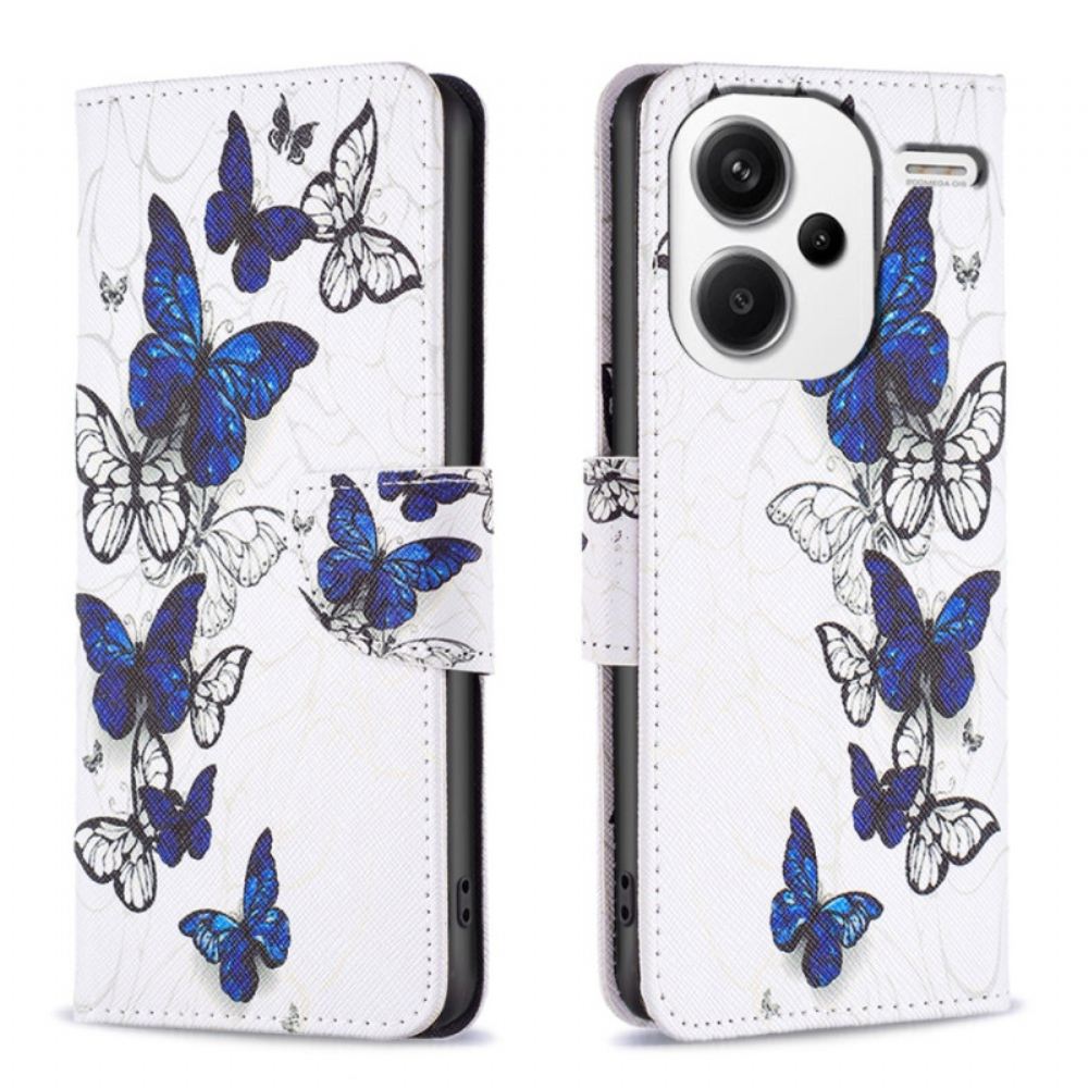 Peněženková Pouzdra Xiaomi Redmi Note 13 Pro Plus 5g Let Motýlů