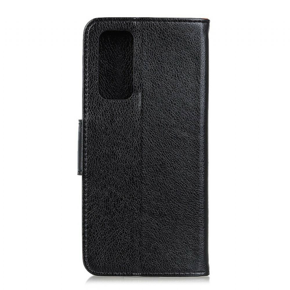 Flipové Pouzdro Na Samsung Galaxy S20 FE Dělená Kůže Nappa
