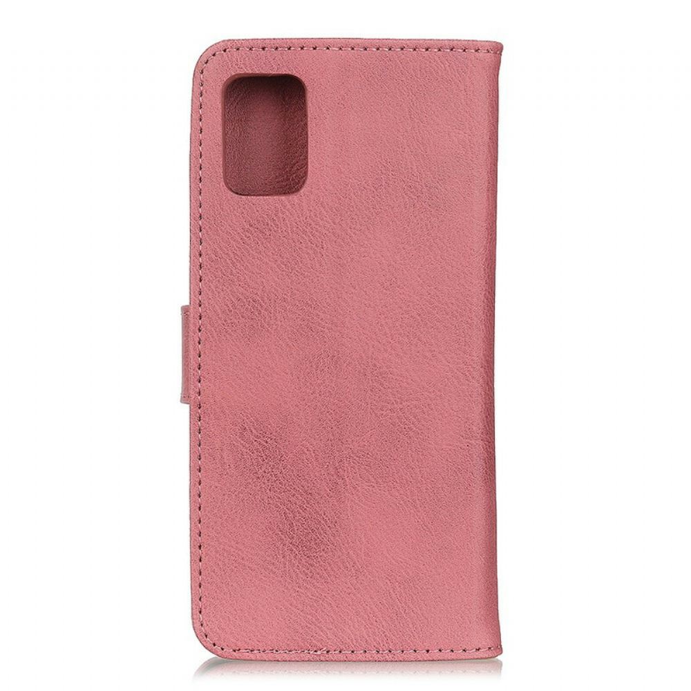 Flipové Pouzdro Na Samsung Galaxy S20 FE Imitace Kůže Khazneh