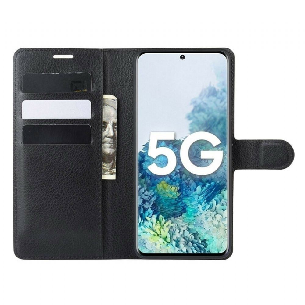 Flipové Pouzdro Na Samsung Galaxy S20 FE Klasická Umělá Kůže Litchi