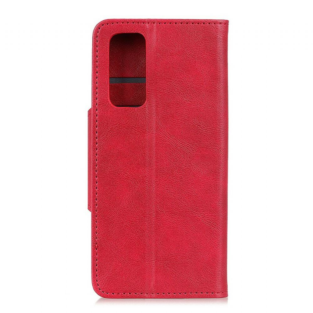 Flipové Pouzdro Na Samsung Galaxy S20 FE Knoflíček Z Umělé Kůže
