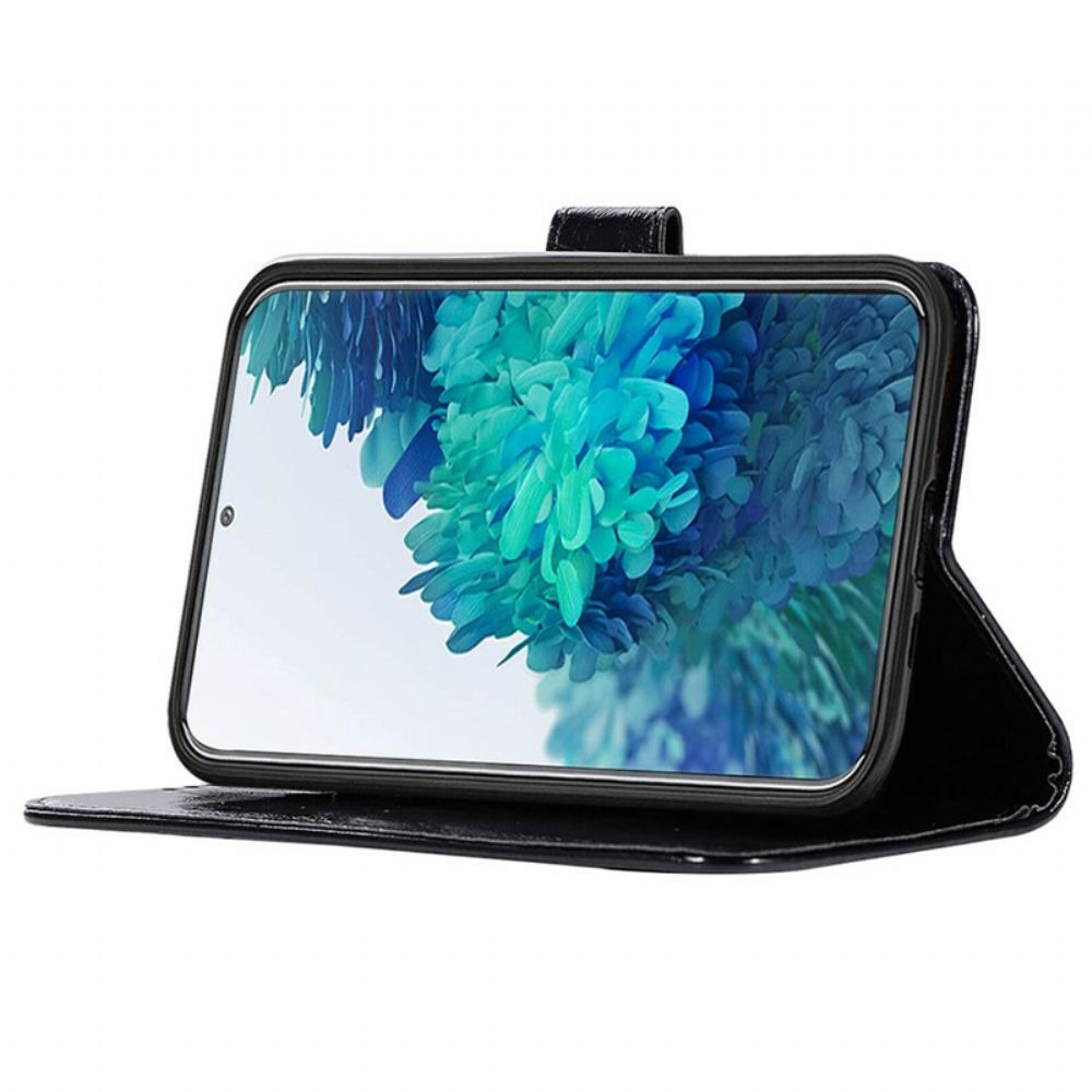 Flipové Pouzdro Na Samsung Galaxy S20 FE Na Lana Vintage Kožený Řemínek