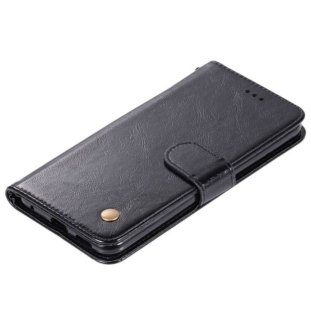 Flipové Pouzdro Na Samsung Galaxy S20 FE Na Lana Vintage Kožený Řemínek