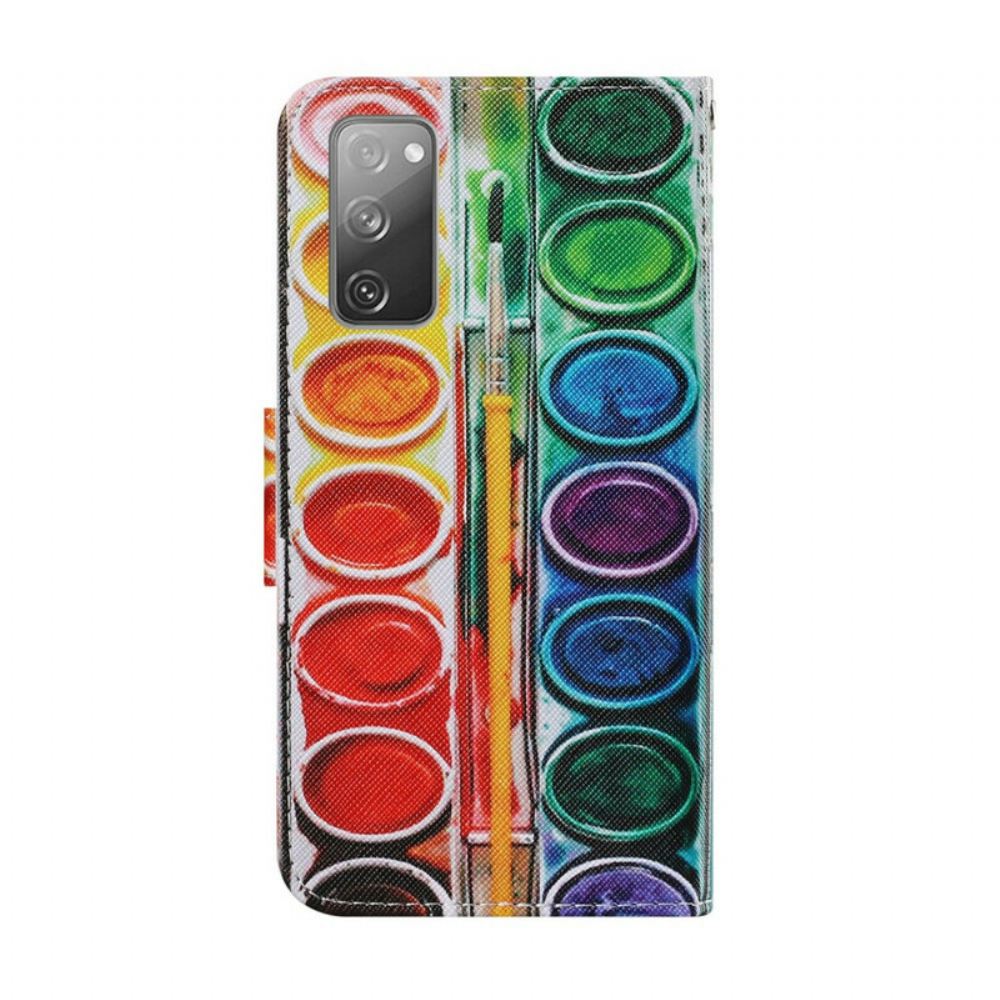 Flipové Pouzdro Na Samsung Galaxy S20 FE Malování