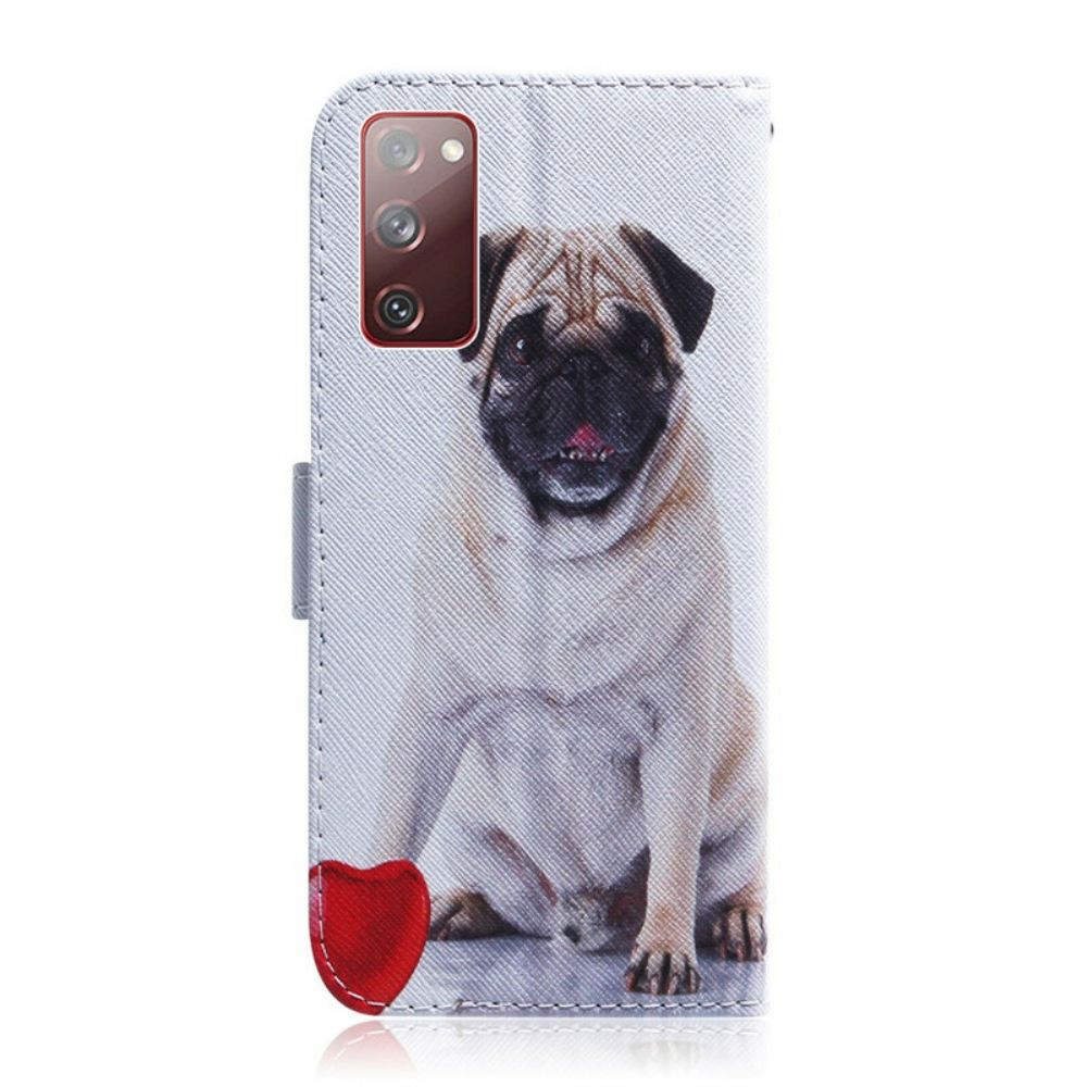 Flipové Pouzdro Na Samsung Galaxy S20 FE Mops Pes