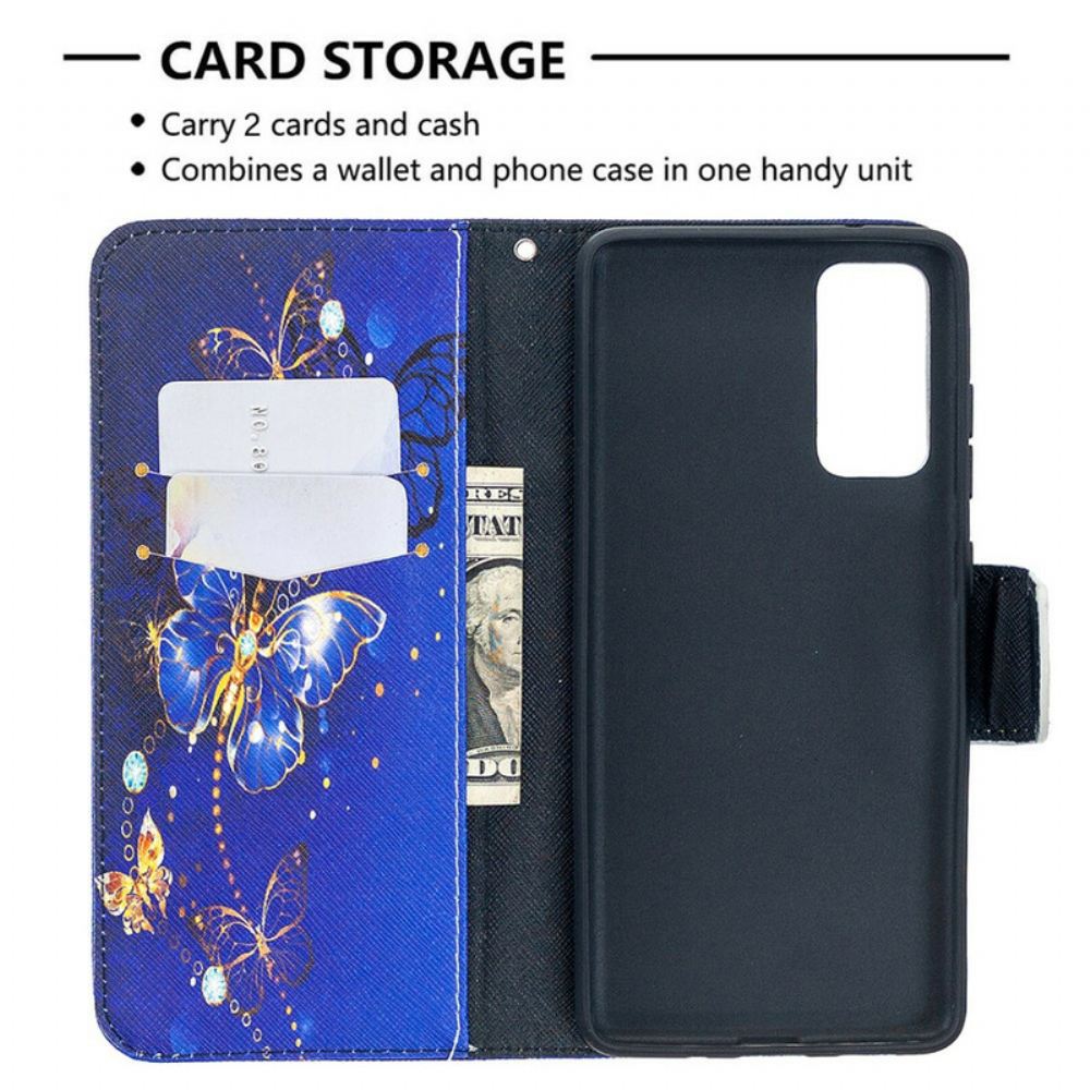Flipové Pouzdro Na Samsung Galaxy S20 FE Motýlí Králové