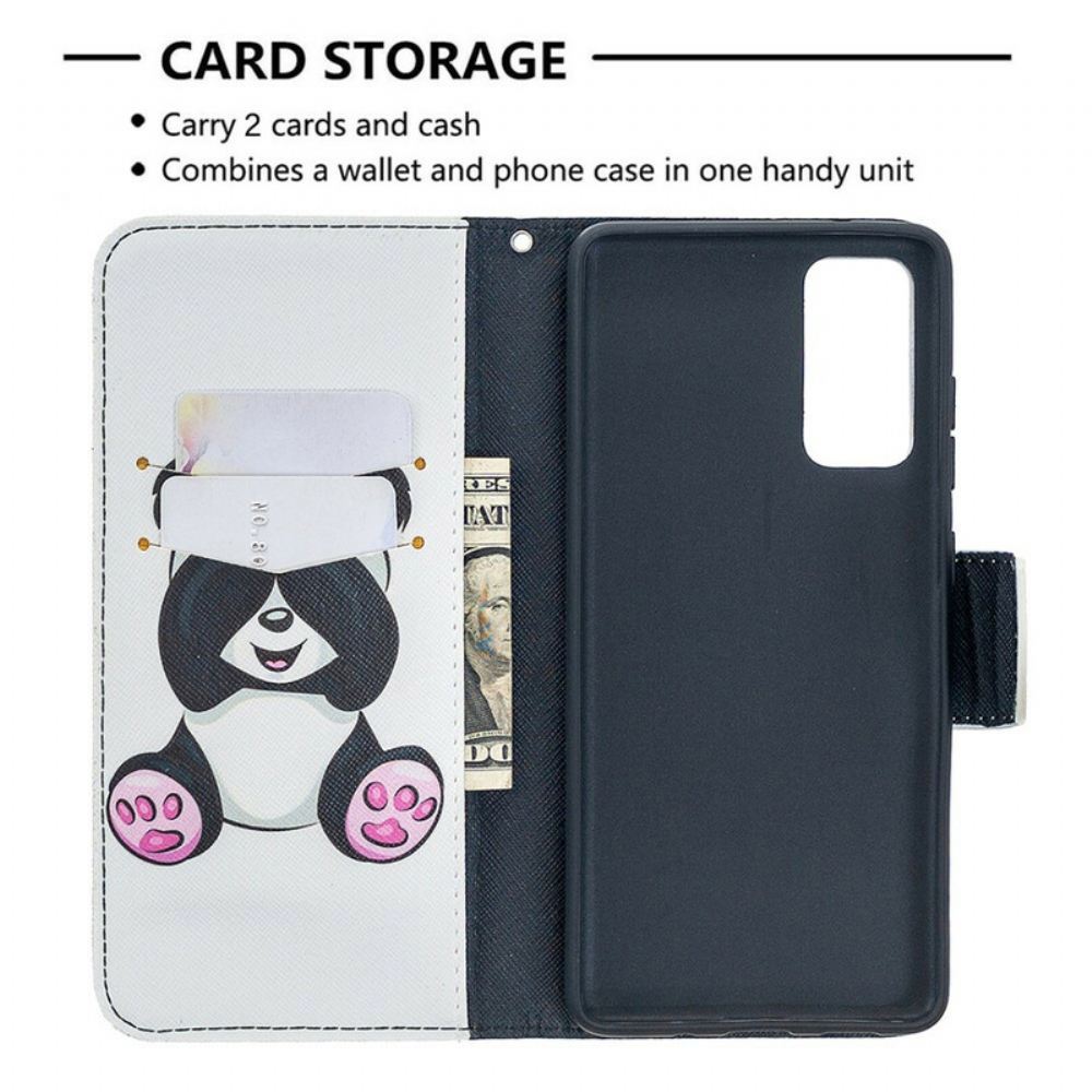 Flipové Pouzdro Na Samsung Galaxy S20 FE Panda Zábava