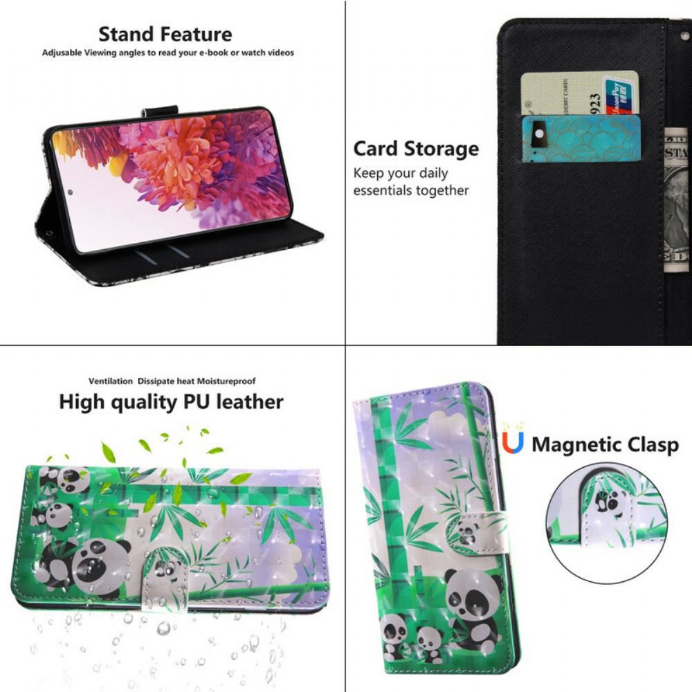 Flipové Pouzdro Na Samsung Galaxy S20 FE Pandí Rodina