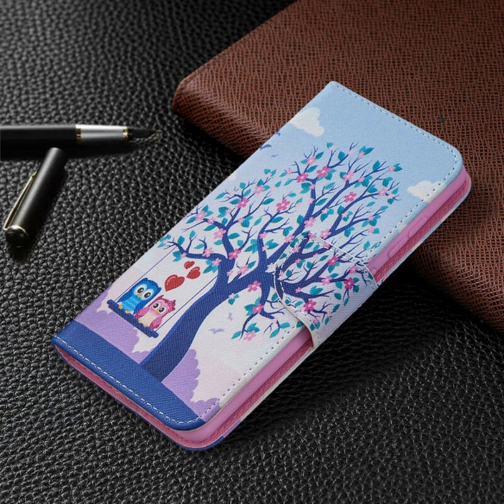 Flipové Pouzdro Na Samsung Galaxy S20 FE Sovy Na Houpačce
