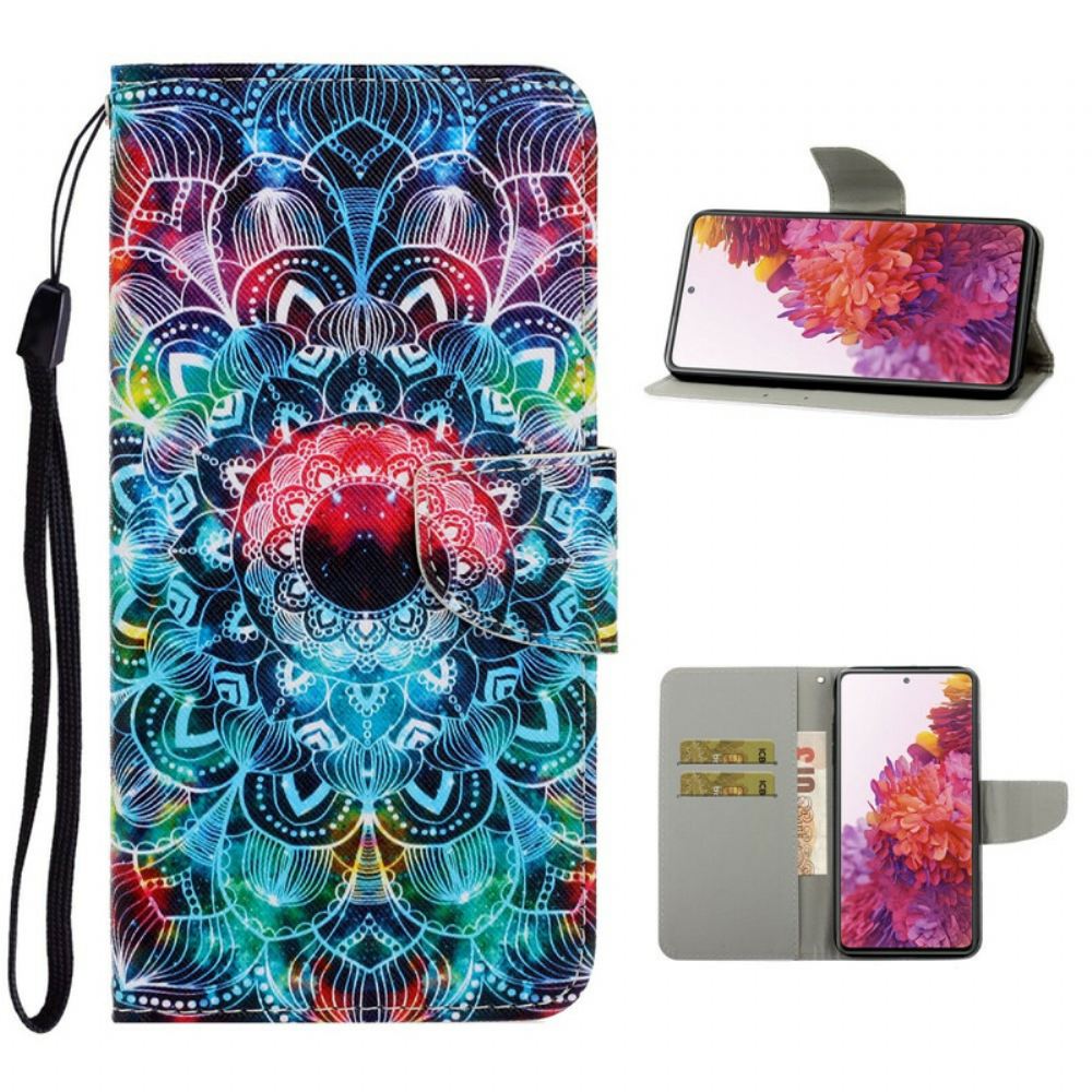 Kožené Pouzdro Na Samsung Galaxy S20 FE Mandala Na Obloze