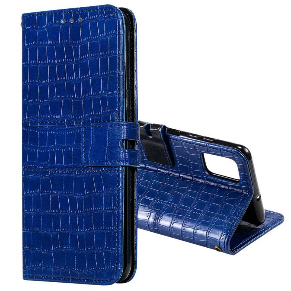 Kožené Pouzdro Na Samsung Galaxy S20 FE Úplně Croc