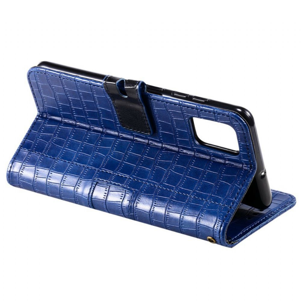 Kožené Pouzdro Na Samsung Galaxy S20 FE Úplně Croc