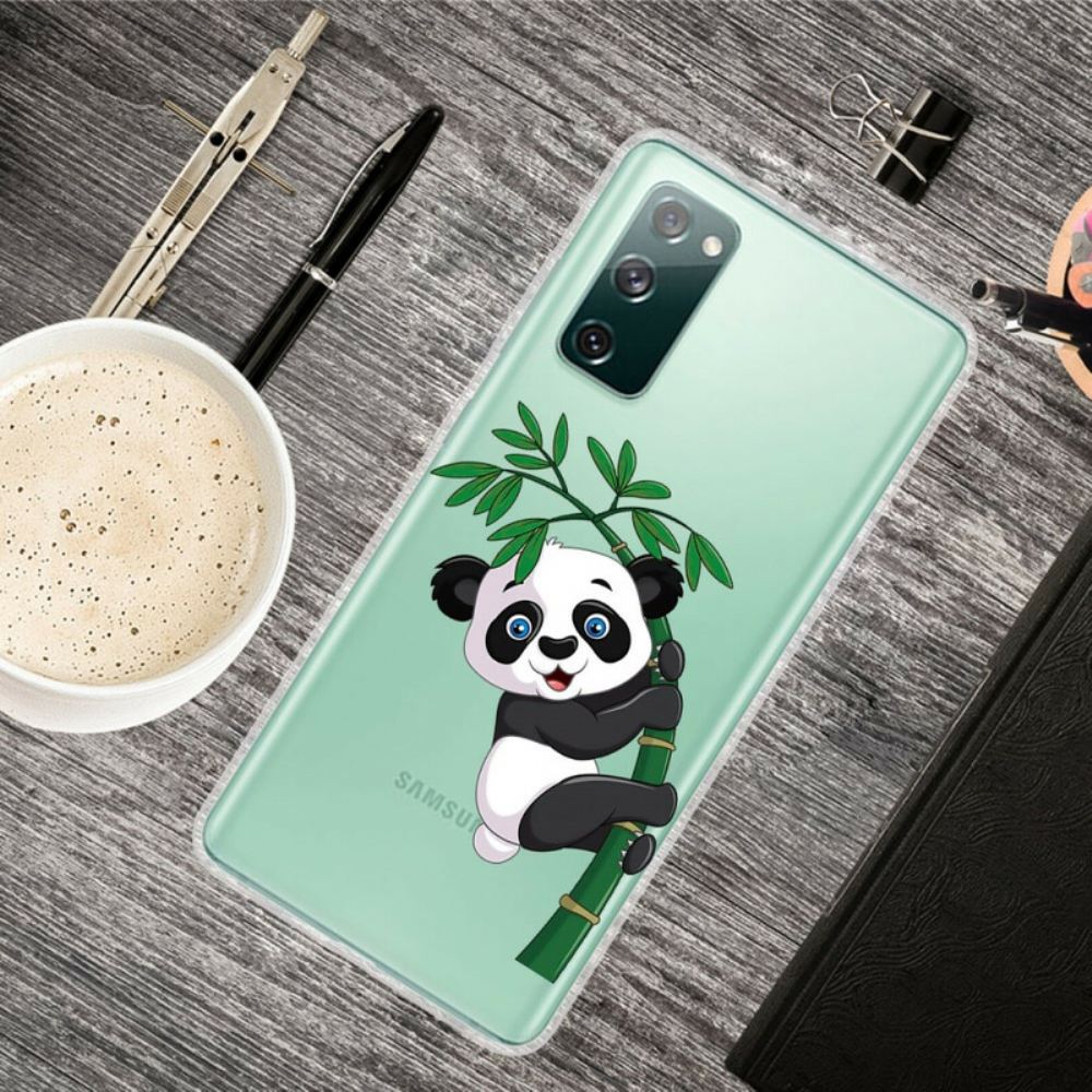 Kryt Na Samsung Galaxy S20 FE Bezešvá Panda Na Bambusu