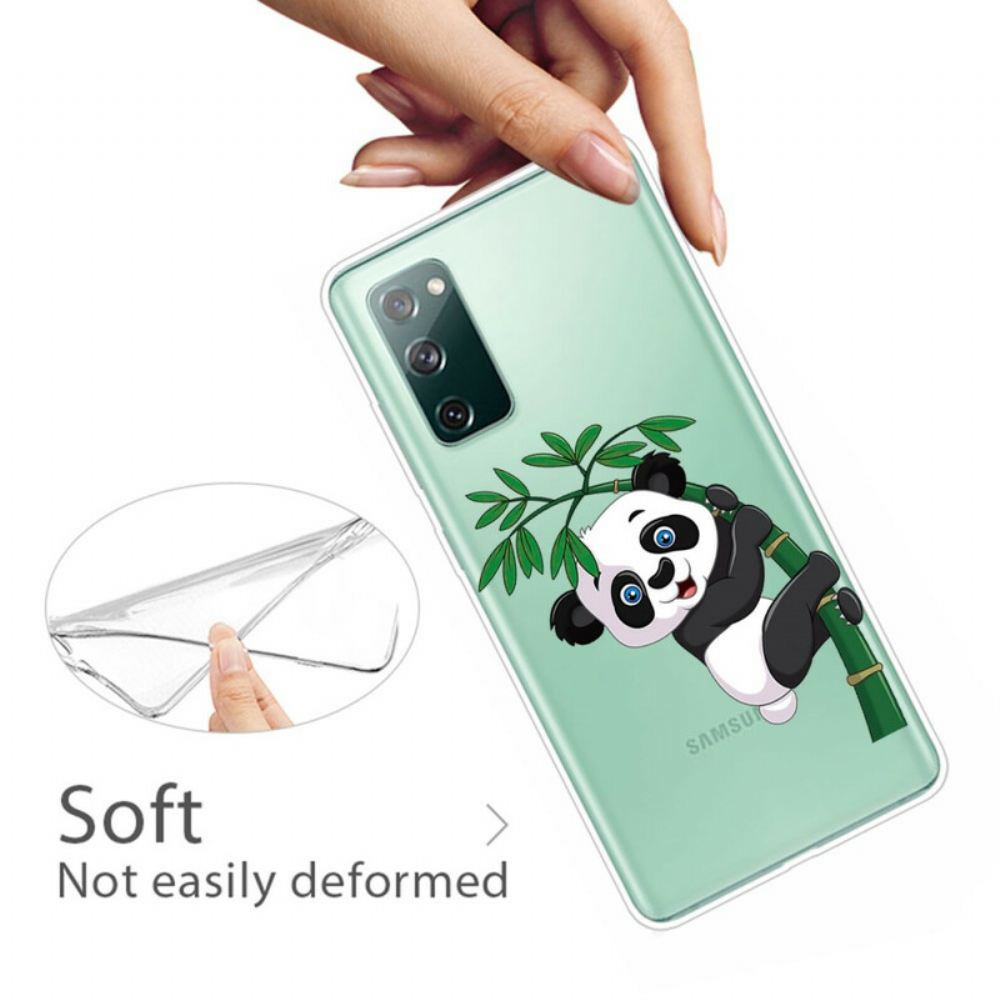 Kryt Na Samsung Galaxy S20 FE Bezešvá Panda Na Bambusu