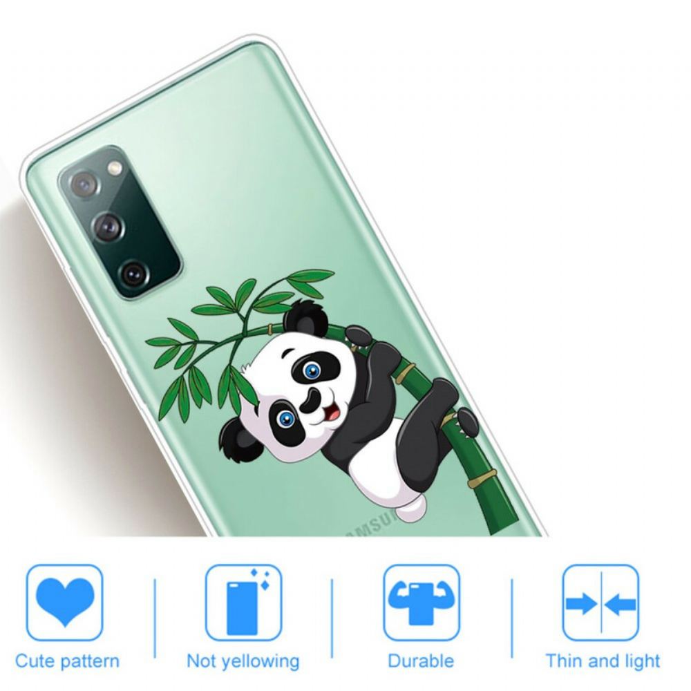 Kryt Na Samsung Galaxy S20 FE Bezešvá Panda Na Bambusu