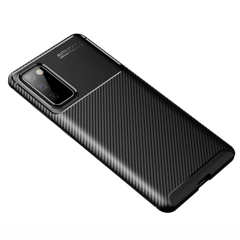 Kryt Na Samsung Galaxy S20 FE Flexibilní Textura Uhlíkových Vláken